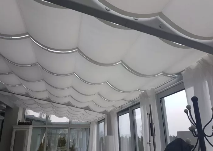 Потолочные шторы для зимнего сада