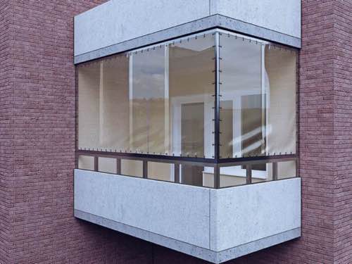 Мягкие окна для балкона